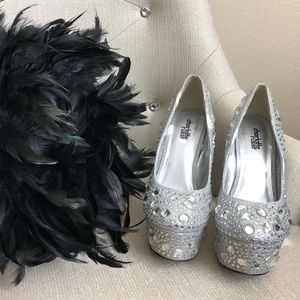 {Charlotte Russe} Rhinestone Platform High Heels